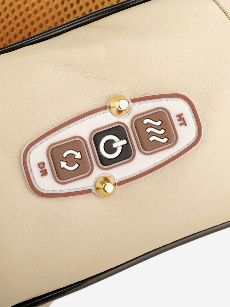 Электромассажёр Centek CT-2198 (бежевый) 35Вт, ДЛИННЫЕ РУЧКИ, прогрев и 3D массаж, питание 220/12 В