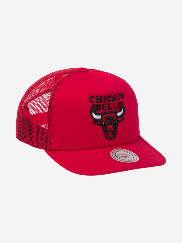 Бейсболка с сеточкой MITCHELL NESS HT8032-CBURED1 Chicago Bulls NBA (красный)