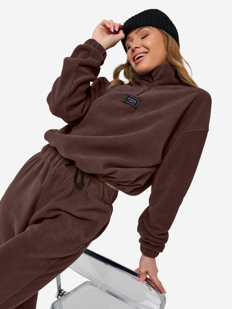 Костюм женский флисовый XVOYA коричневый