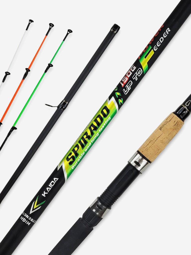 Удилище фидерное Kaida SPIRADO 390 см тест 150 гр для ловли карпа и ловле на реке