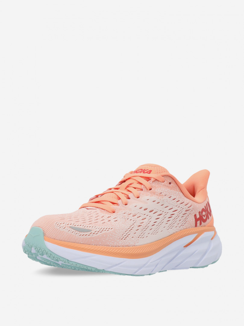 фото Кроссовки женские hoka one one clifton 8, оранжевый