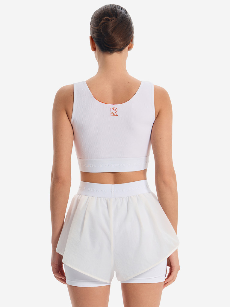 Топ женский RAQUETA SPORT Zip, 23 White