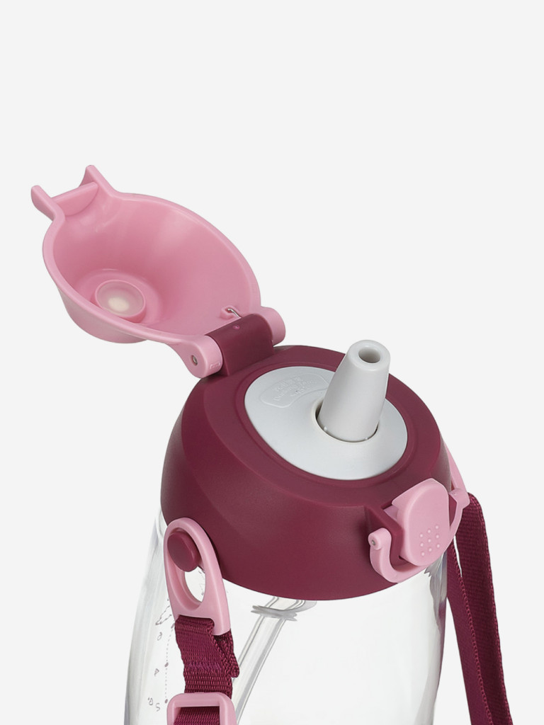 Бутылочка детская питьевая Арктика, тритановая (для напитков), 480 мл, с трубочкой, вишня