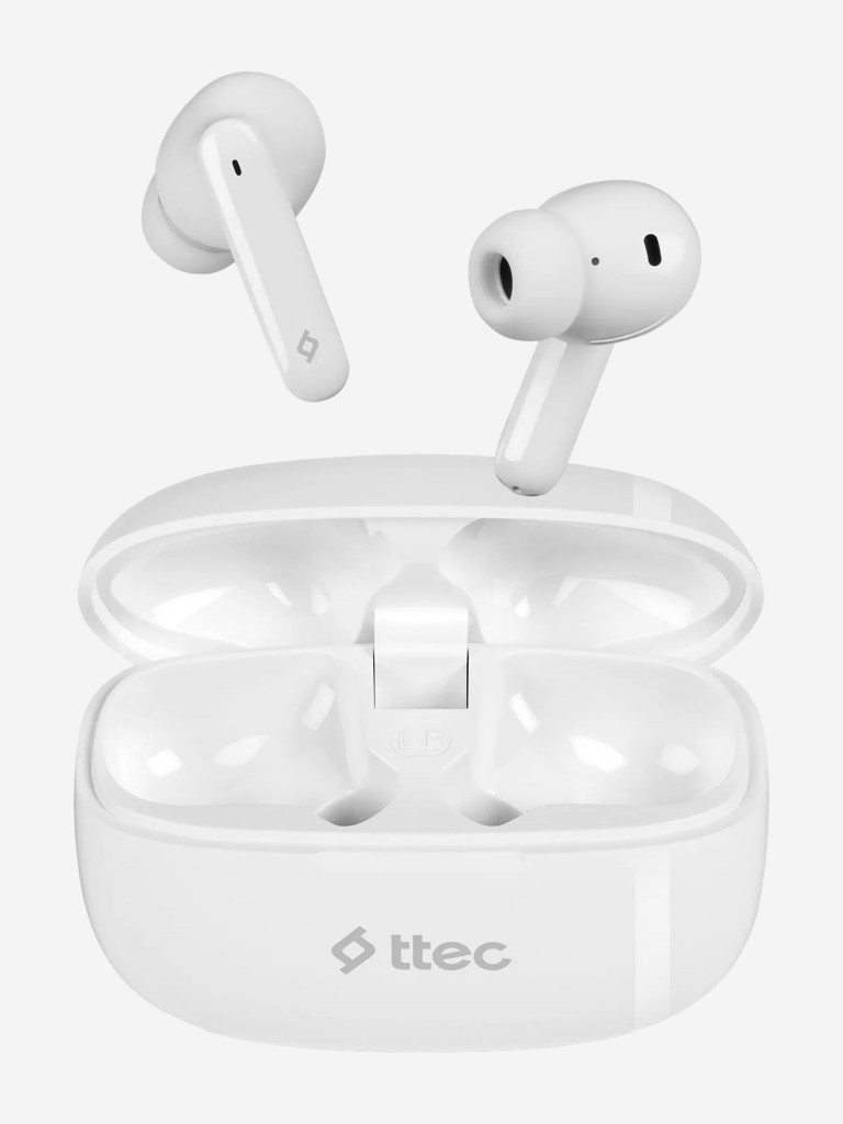 Беспроводная Bluetooth-гарнитура TTEC AirBeat Snap TWS Headset. Цвет: белый
