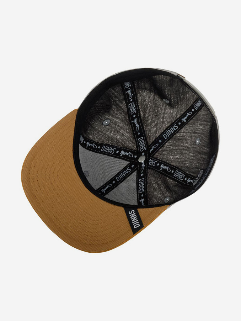 Бейсболка с прямым козырьком DJINNS 6P SB Linen 2015 (серый)