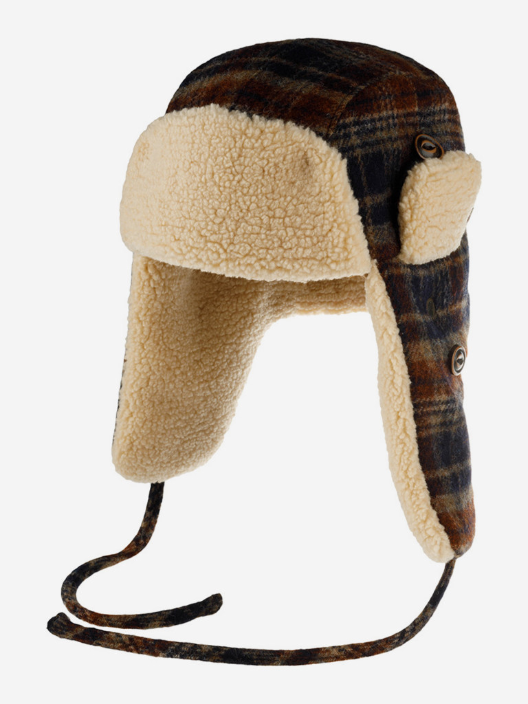 Шапка-ушанка STETSON 9290308 BOMBER CAP WOOL CHECK (синий)