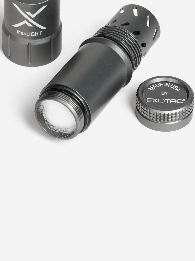Зажигалка бензиновая Exotac titanLIGHT, Gunmetal