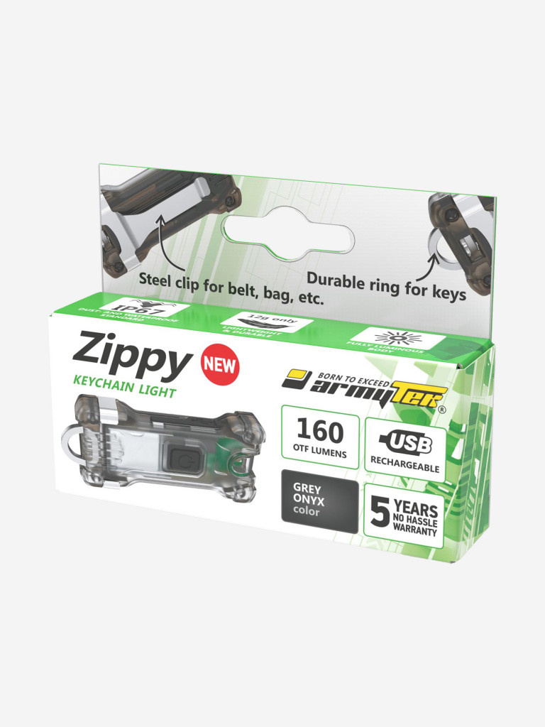 Фонарь налобный Armytek Zippy Grey, 160 лм
