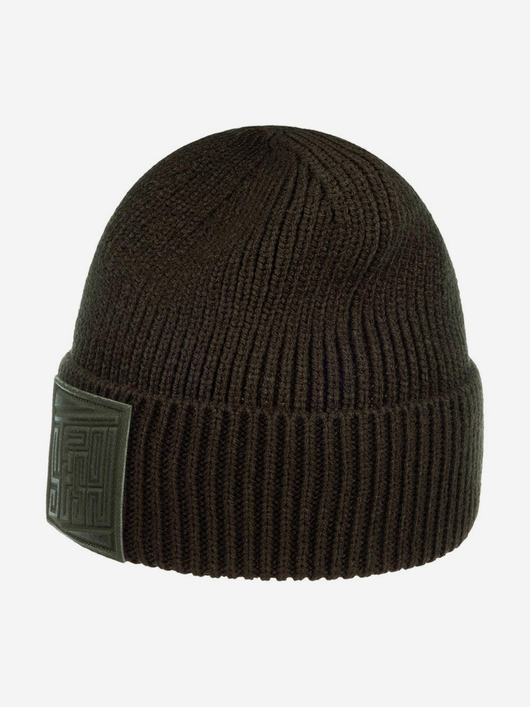 Шапка с отворотом STETSON 8599128 BEANIE EMBOSSED BADGE (зеленый)