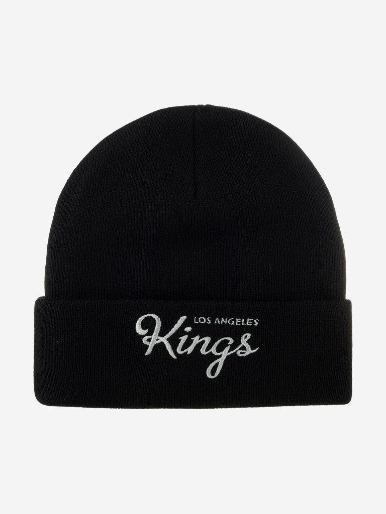 Шапка с отворотом MITCHELL NESS EU175-TEAMTALK-BLK Los Angeles Kings NHL (черный)