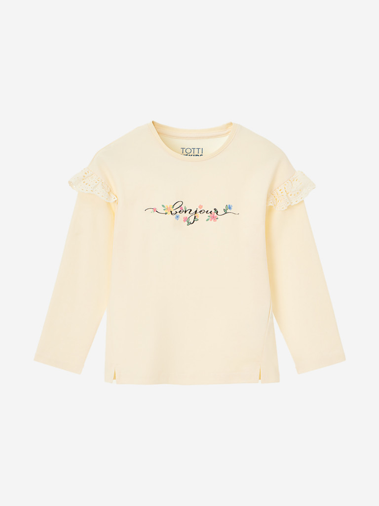 Футболка для девочки с длинным рукавом TOTT KIDS