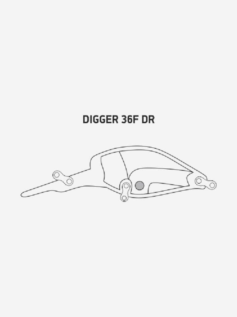 Воблер LureMax Digger 36F DR-150 4,2 гр плавающий