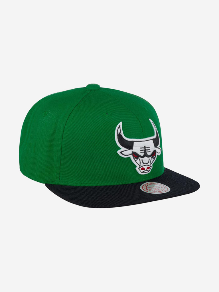 Бейсболка с прямым козырьком MITCHELL NESS 6HSSJS18091-CBUGNBK Chicago Bulls NBA (зеленый)