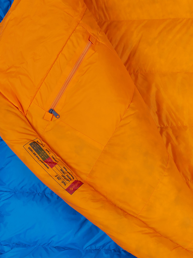 Спальный мешок пуховый Red Fox Yeti-20C regular левосторонний