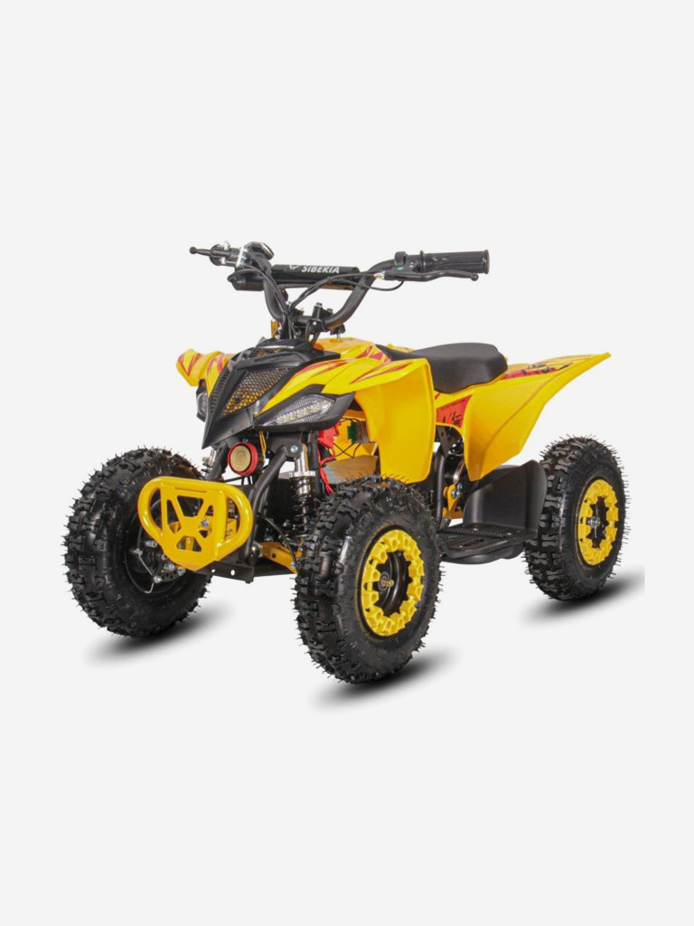 Детский электроквадроцикл White Siberia Sneg Leto R 1000W 36V 12Ah желтый