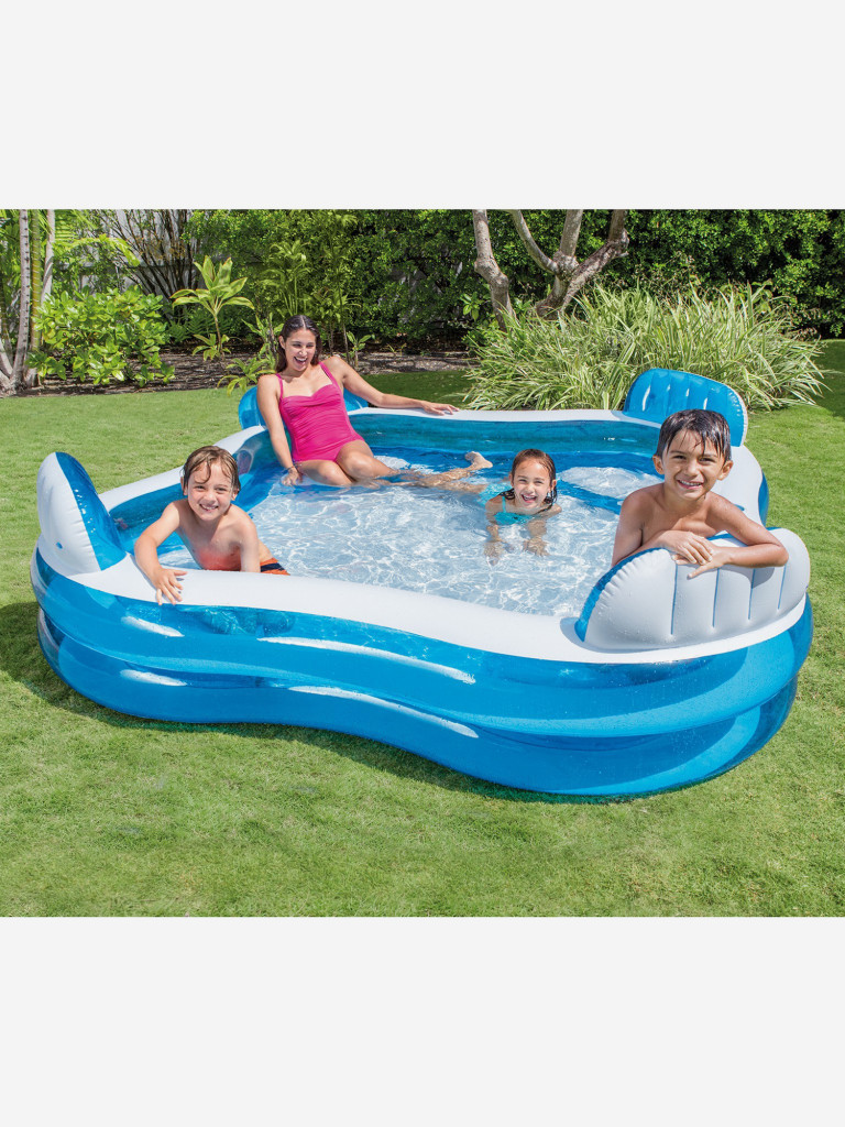 Надувной бассейн Intex 56475NP "Swim Center Family Lounge Pool" 229х229х66см
