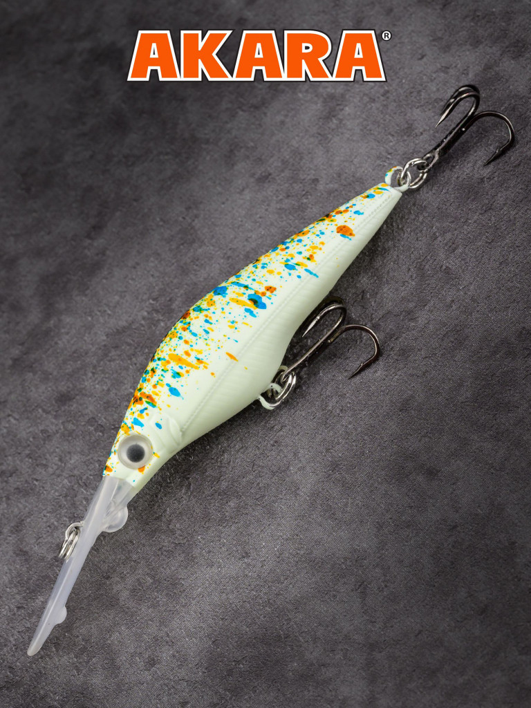 Воблер Akara Fang 50F минноу плавающий на окуня, голавля, форель 3,5гр A225G