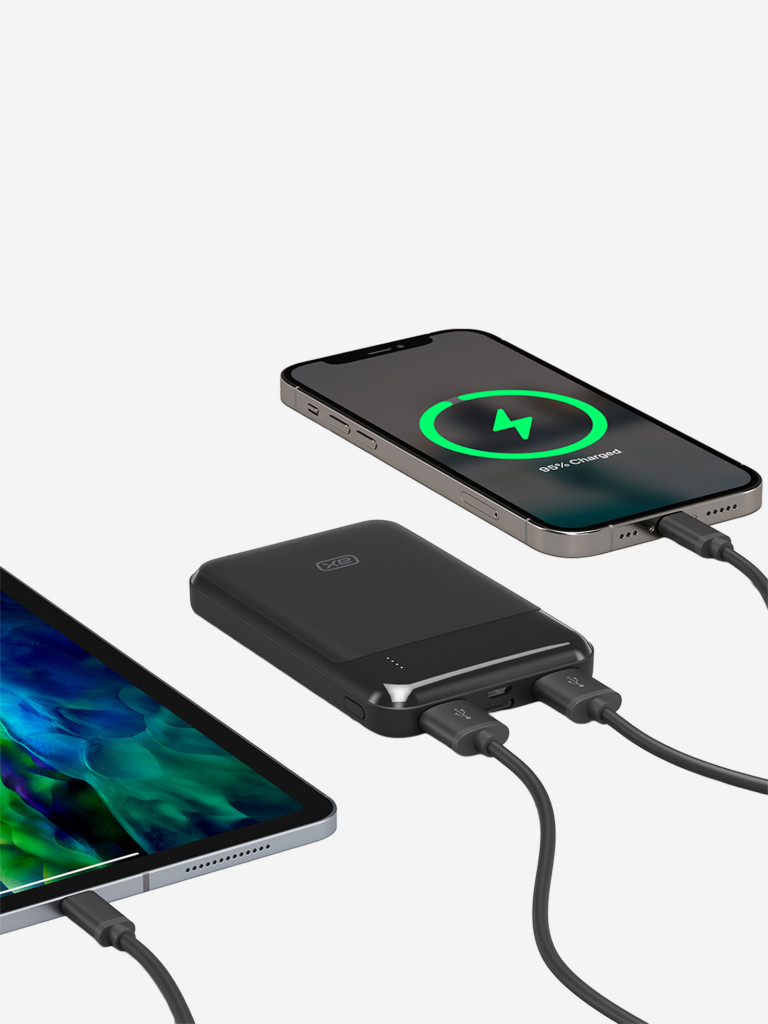 Внешний аккумулятор Type-C, 2xUSB, MicroUSB 5000 мА-ч, 10Вт