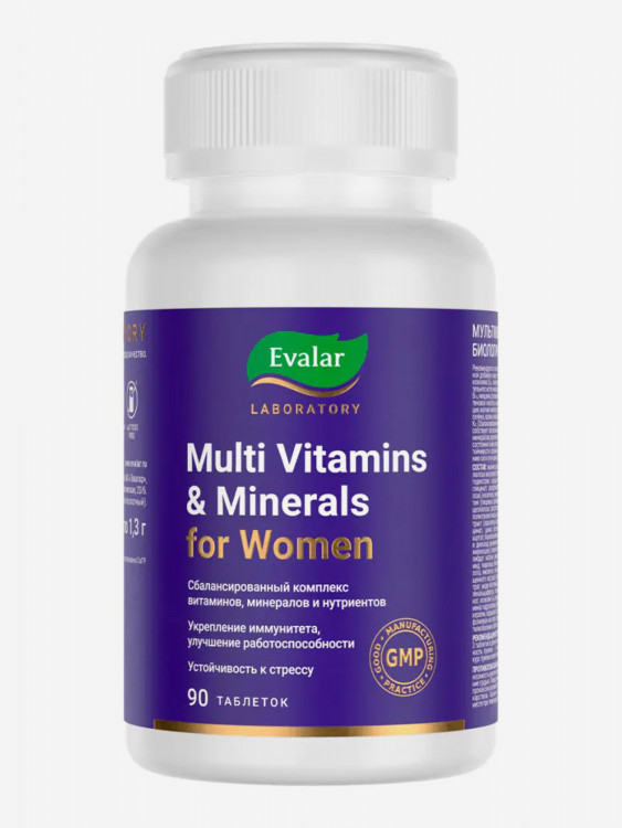 Мультивитамины и минералы женские Evalar Laboratory 90 таблеток