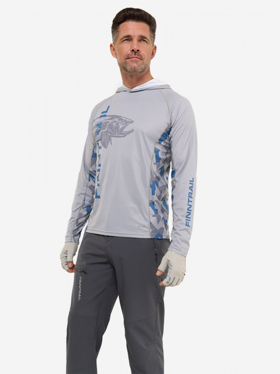Лонгслив мужской c капюшоном FINNTRAIL Big Fish