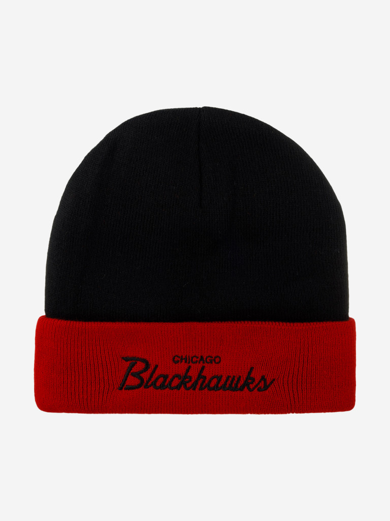Шапка с отворотом MITCHELL NESS MN-NHL-EU174-CHIBLA-BLK Chicago Blackhawks NHL (черный)