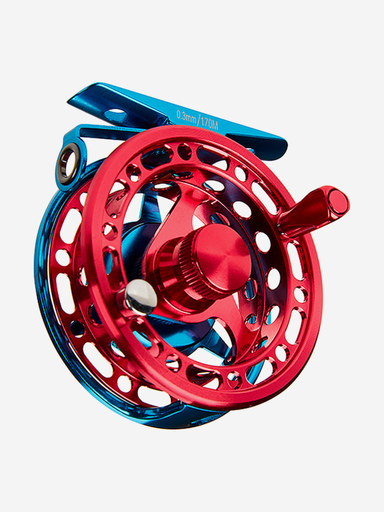 Катушка инерционная ХИГАШИ H-70 Blue/Red