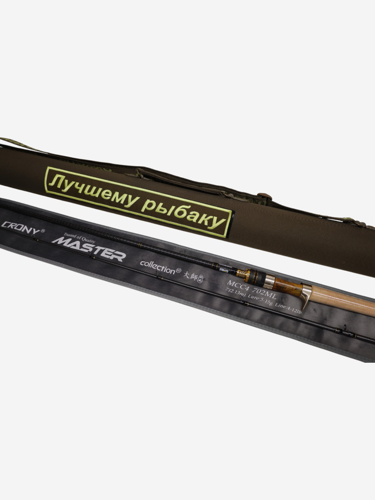 Тубус подарочный с удилищем №3 Т-75 без кармана, с надписью "Лучшему рыбаку"