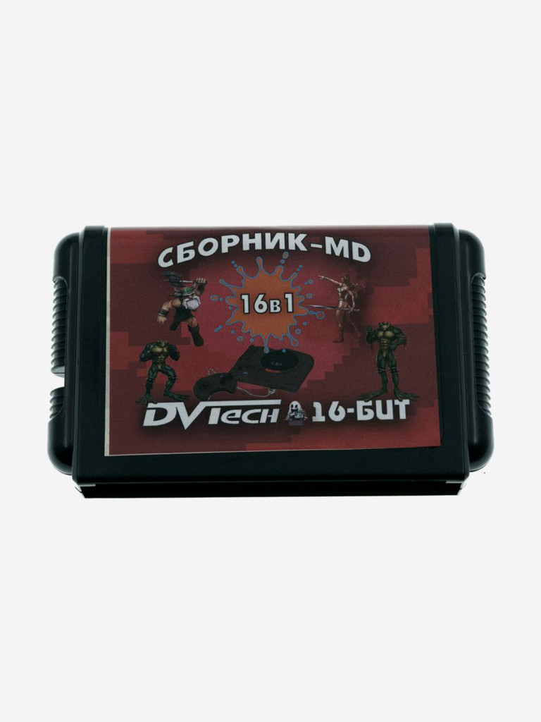 Картридж игровой DVTech 16 игр (на русском) 16bit