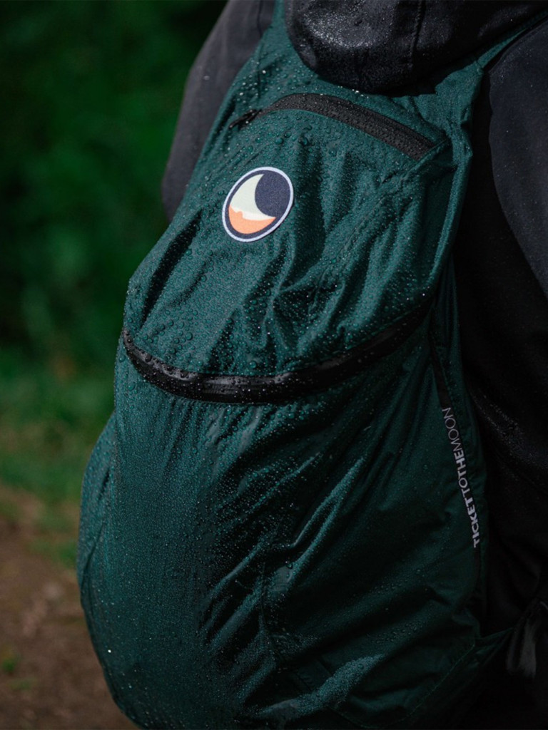 Рюкзак TICKET TO THE MOON Mini 15L water resistant, dark green