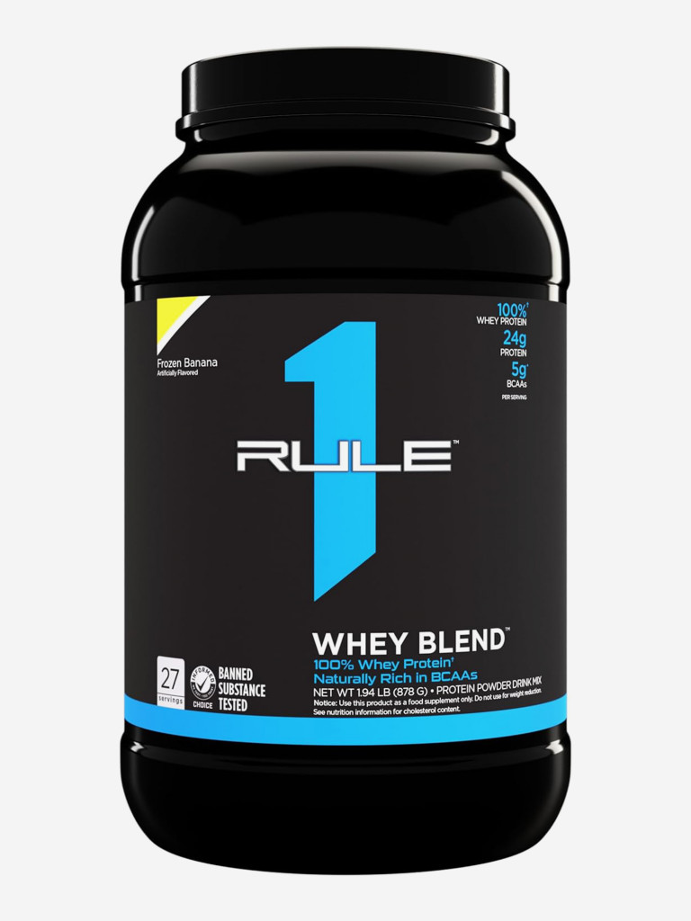 Протеин Rule 1 Whey Blend, 878 г, Банановое мороженое