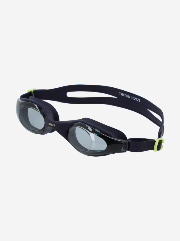 Очки для плавания Joss Triton арт. 102128 черный/голубой цвет — купить за 499 руб., отзывы в интернет-магазине Спортмастер