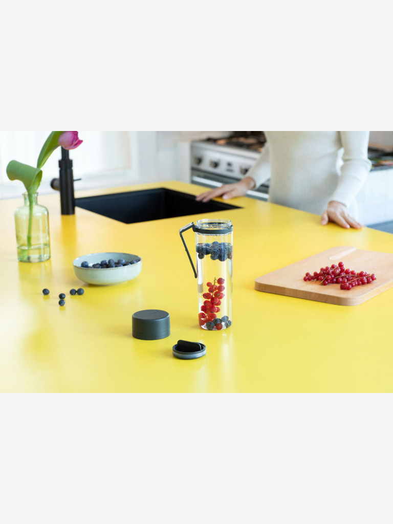Бутылка для воды Brabantia "Make&Take" 500мл темно-серая 148842
