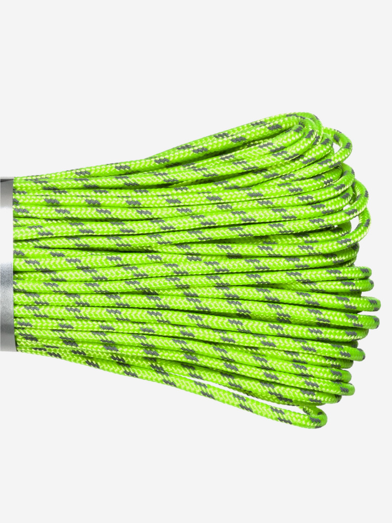 Паракорд 275 (мини) CORD nylon 30м RUS световозвращающий (neon green)