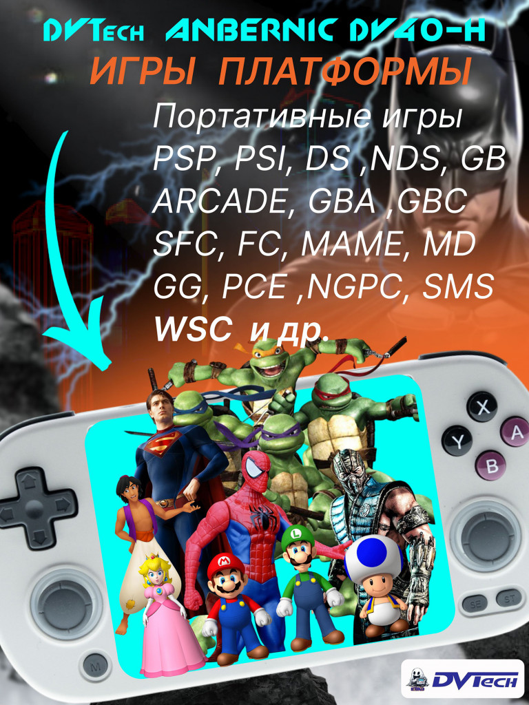 Портативная игровая приставка ANBERNIC DV40-H