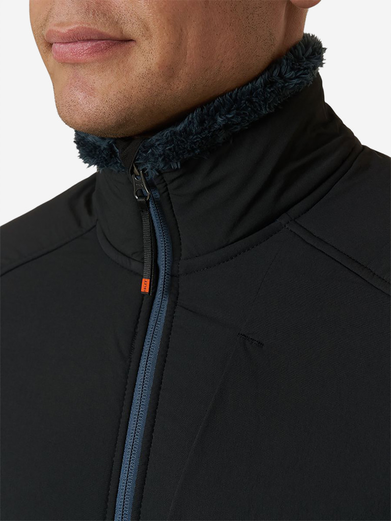 Кофта мужская HUT BORON на молнии для охоты, тёмно-серый / чёрный