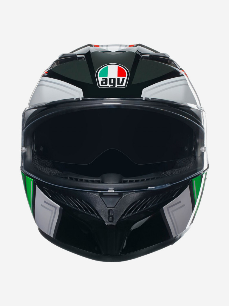 Мотошлем интеграл AGV K3 E2206 MPLK Wing Black/Italy