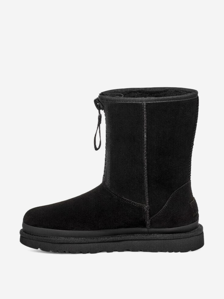 Сапоги утепленные UGG Classic Short Zipper Tape Logo