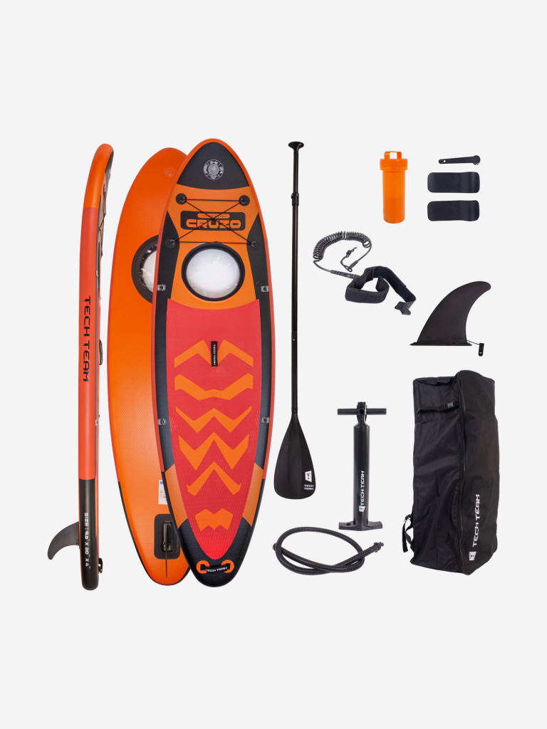 Сапборд TECHTEAM Cruzo (orange) 290x77x10 см (с окном)