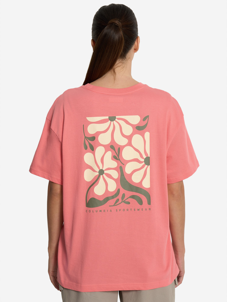 Футболка женская оверсайз Columbia Rolling Bend Graphic Oversized Tee