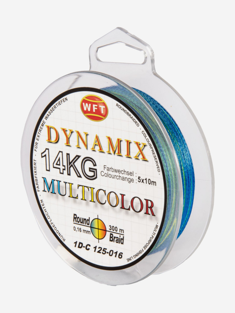 Шнур плетеный WFT KG ROUND DYNAMIX разноцветный 300/016