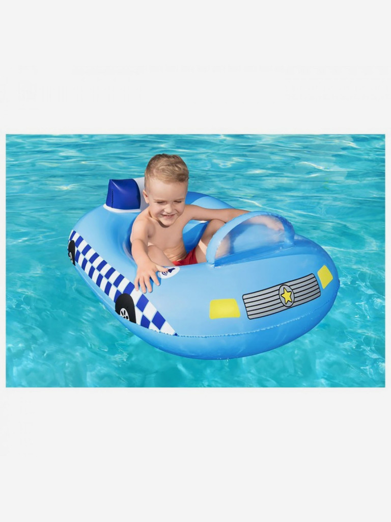 Лодочка надувная Bestway 34153 Funspeakers Police Car Baby Boat (97x74см)