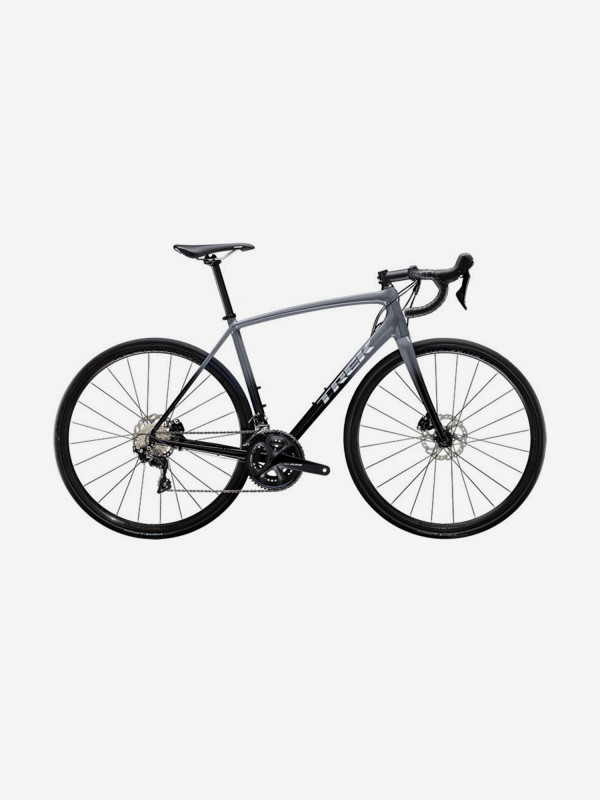 Велосипед шоссейный Trek Emonda Alr 5 Disc 700C, 2021 серый/черный цвет — купить за 199999 руб., отзывы в интернет-магазине Спортмастер