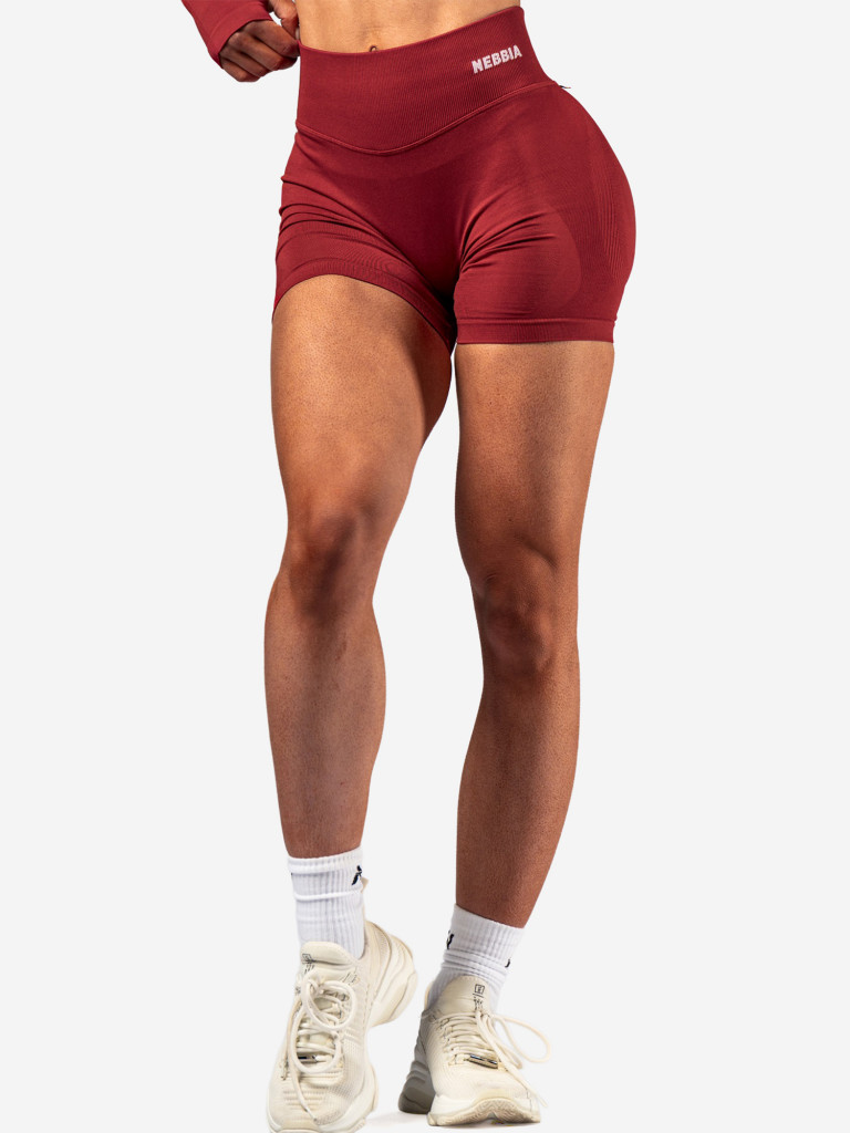 Шорты женские NEBBIA High-Waist Push-Up Shorts POWER 893 Red