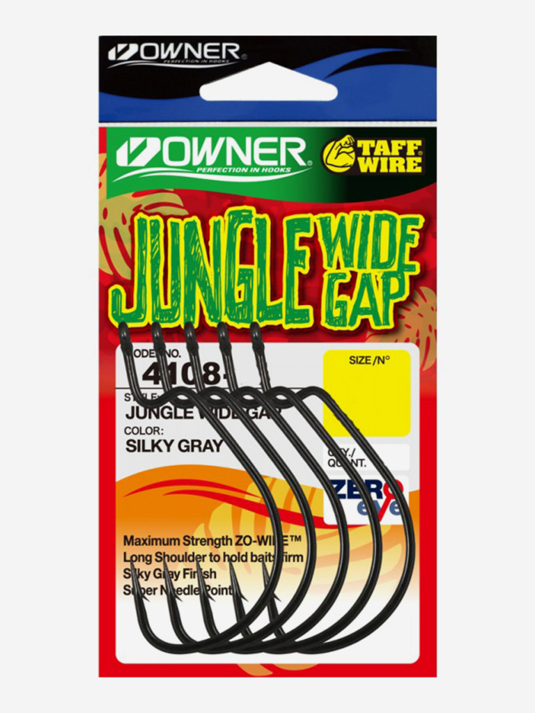 Крючок OWNER Jungle Wide Gap teflon №5/0 5шт