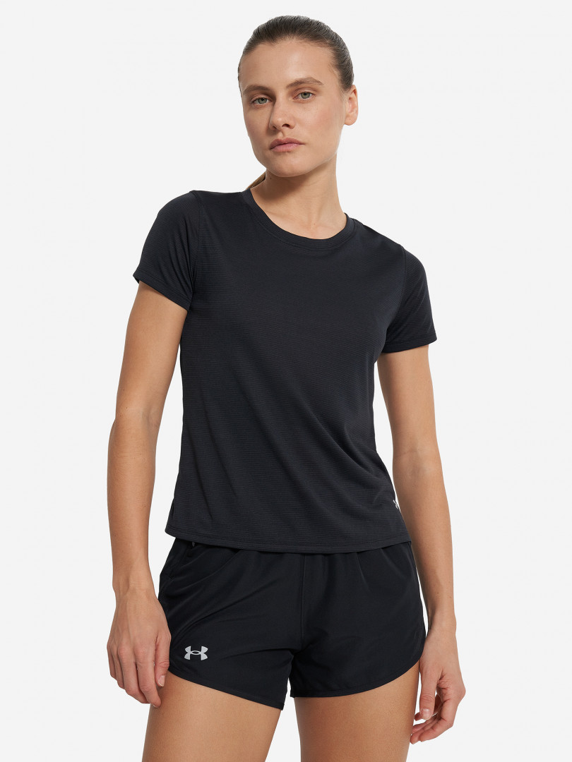 фото Футболка женская under armour launch, черный