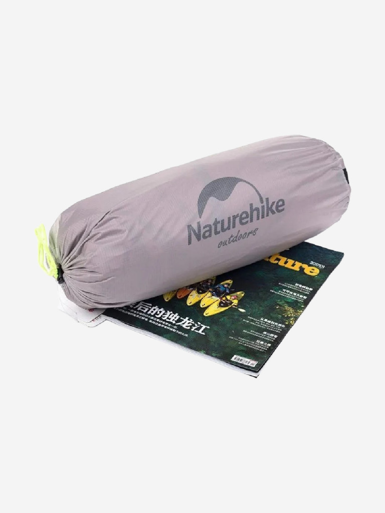 Палатка Naturehike Сloud up 2 NH17T001-T 20D двухместная с ковриком, серая, 6927595724668