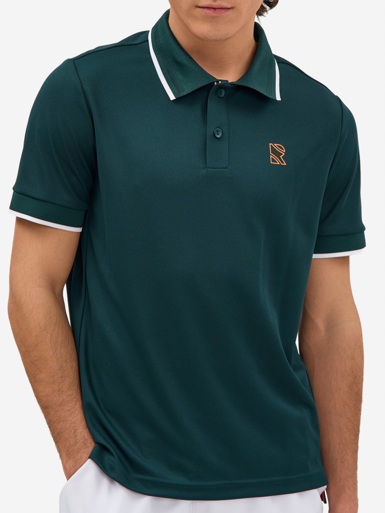 Поло мужское RAQUETA SPORT мужское Deporte, Deep green