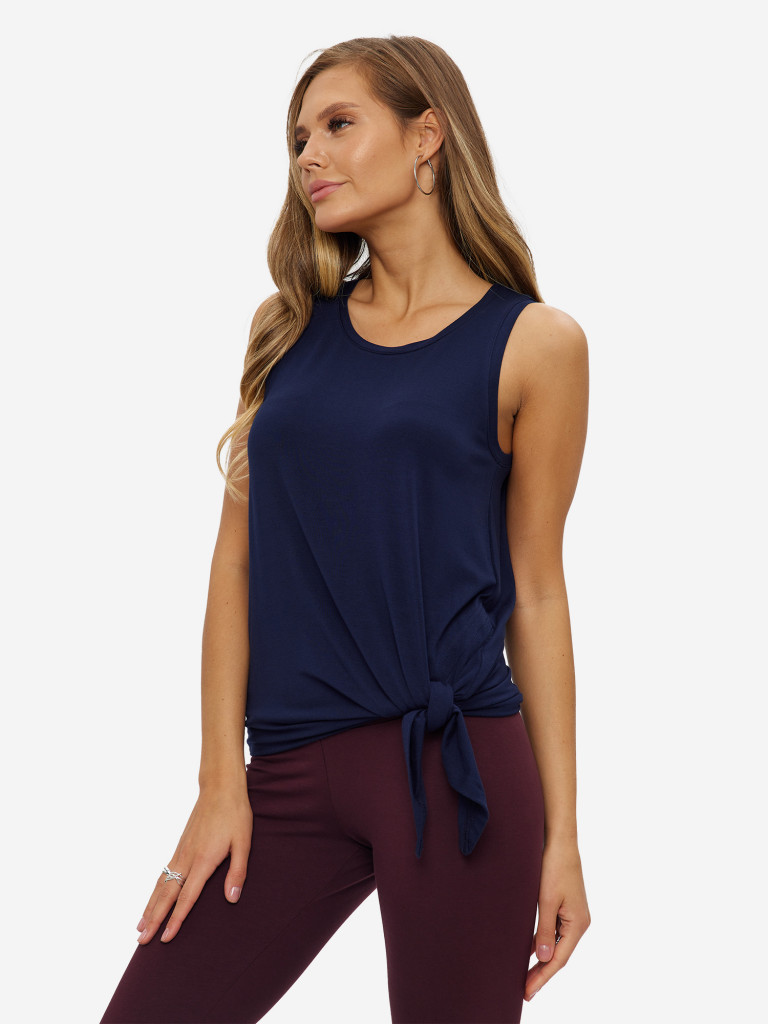 Топ-майка темно-синяя женская ANGAMI