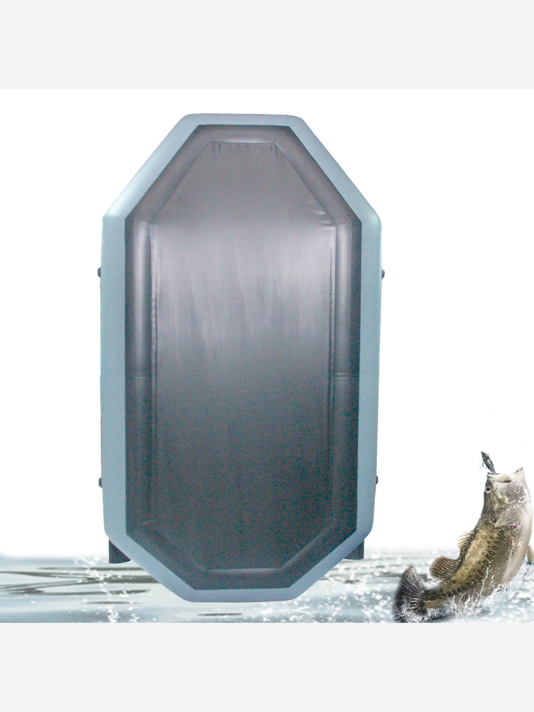 Лодка ПВХ Ridboat-260У, серая,2-местная, диаметр борта 360мм, для рыбалки, для охоты и путешествий