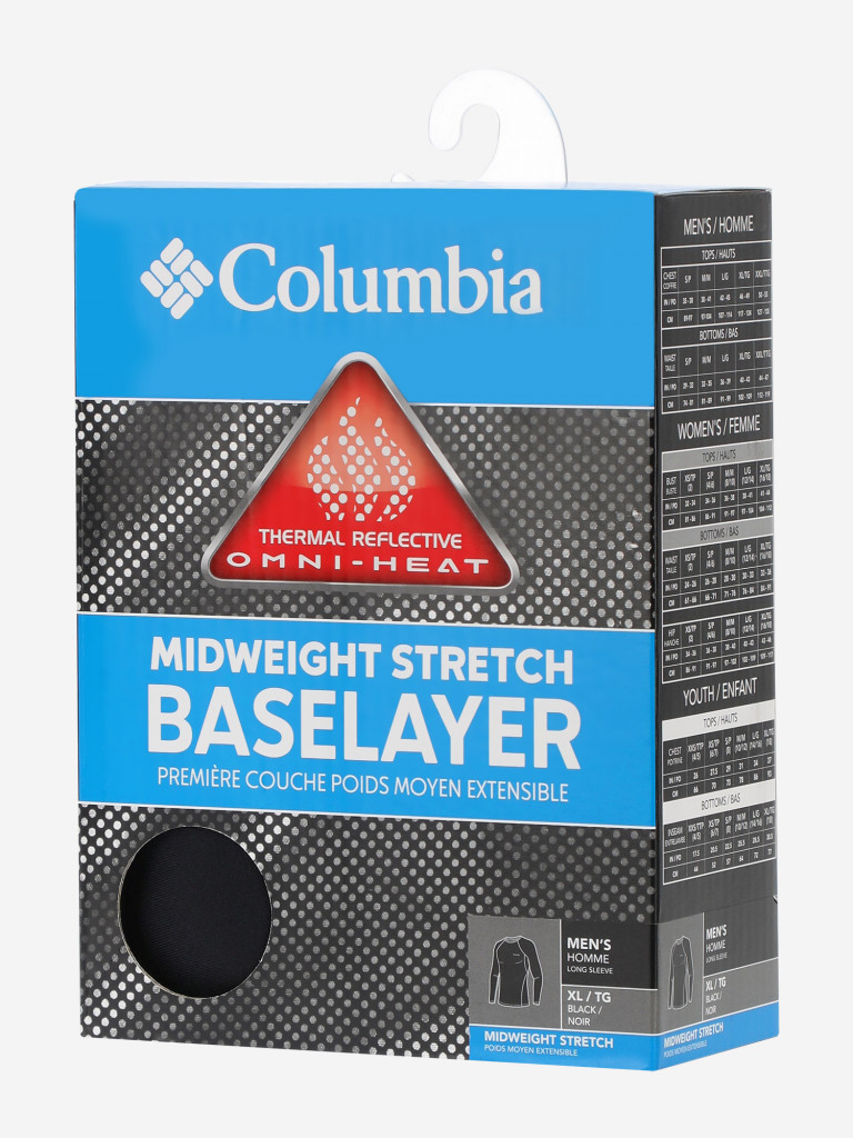 Термобелье верх мужское Columbia Midweight Stretch Long Sleeve Top